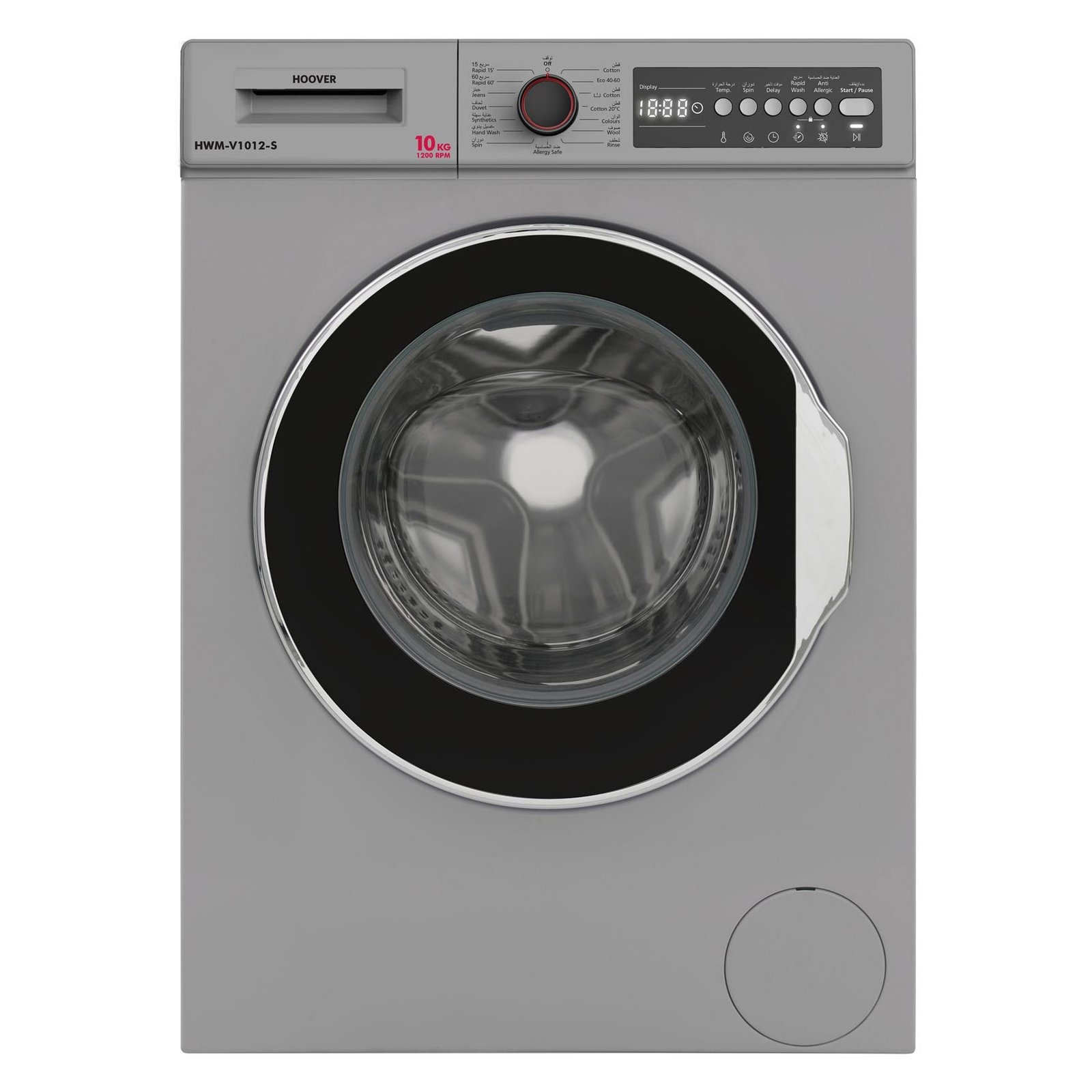 Hoover Front Loading Washer 10kg HWM-V1012-S Silver