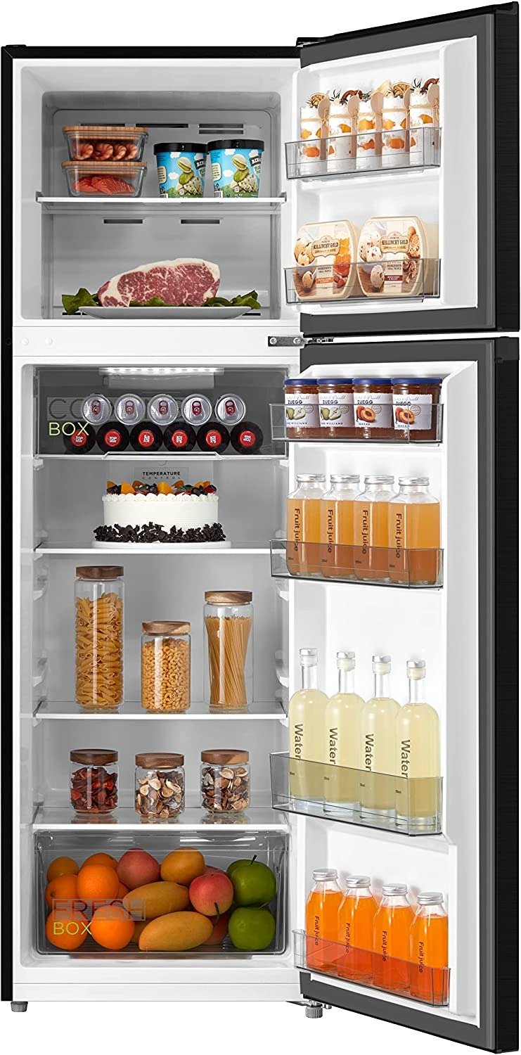 Midea 266L Net Capacity Top Mounted Frost Free Refrigerator, Dark Steel, MDRT390MTE28 - Image 3