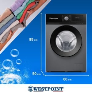 Alternative view of Westpoint 7KG Front Load Washing Machine Fully Automatic with INVERTER MOTOR, 1400 RPM, 16 Easy Washing Programs, Delay Start, Quick Wash in 15 Min, Led Control Panel WMT-714A25S Silver
