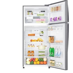 Alternative view of LG 509L Net capacity Double Door Top Mount Refrigerator with Smart Inverter Compressor, DoorCooling, Multi AirFlow, Humidity Controller, Smart Diagnosis LTC752HQCM Dark Graphite