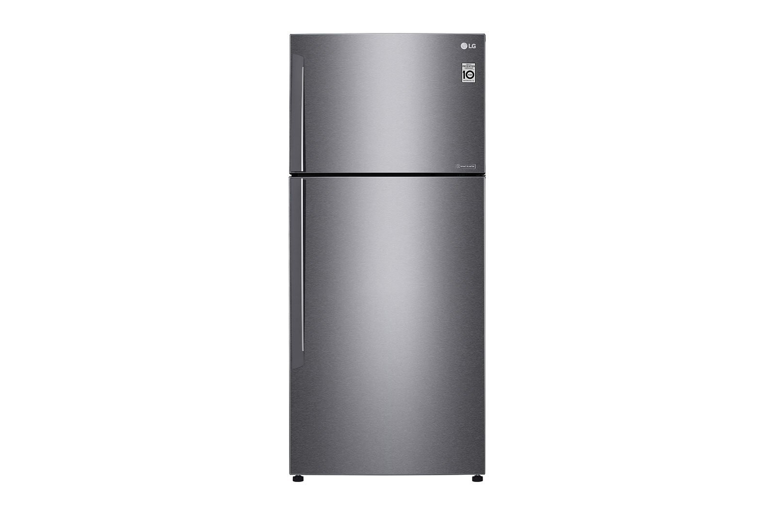LG 509L Net capacity Double Door Top Mount Refrigerator with Smart Inverter Compressor, DoorCooling, Multi AirFlow, Humidity Controller, Smart Diagnosis LTC752HQCM Dark Graphite