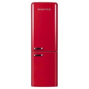 Hoover Bottom Mount Retro Style Refrigerator HBR-M300-RR Red 300L