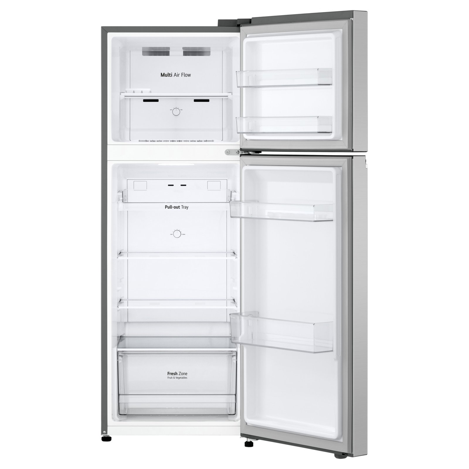 LG Top Mount Freezer Refrigerator GR-B355PLMB, Stainless Steel, 243 L, 2 Doors - Image 2