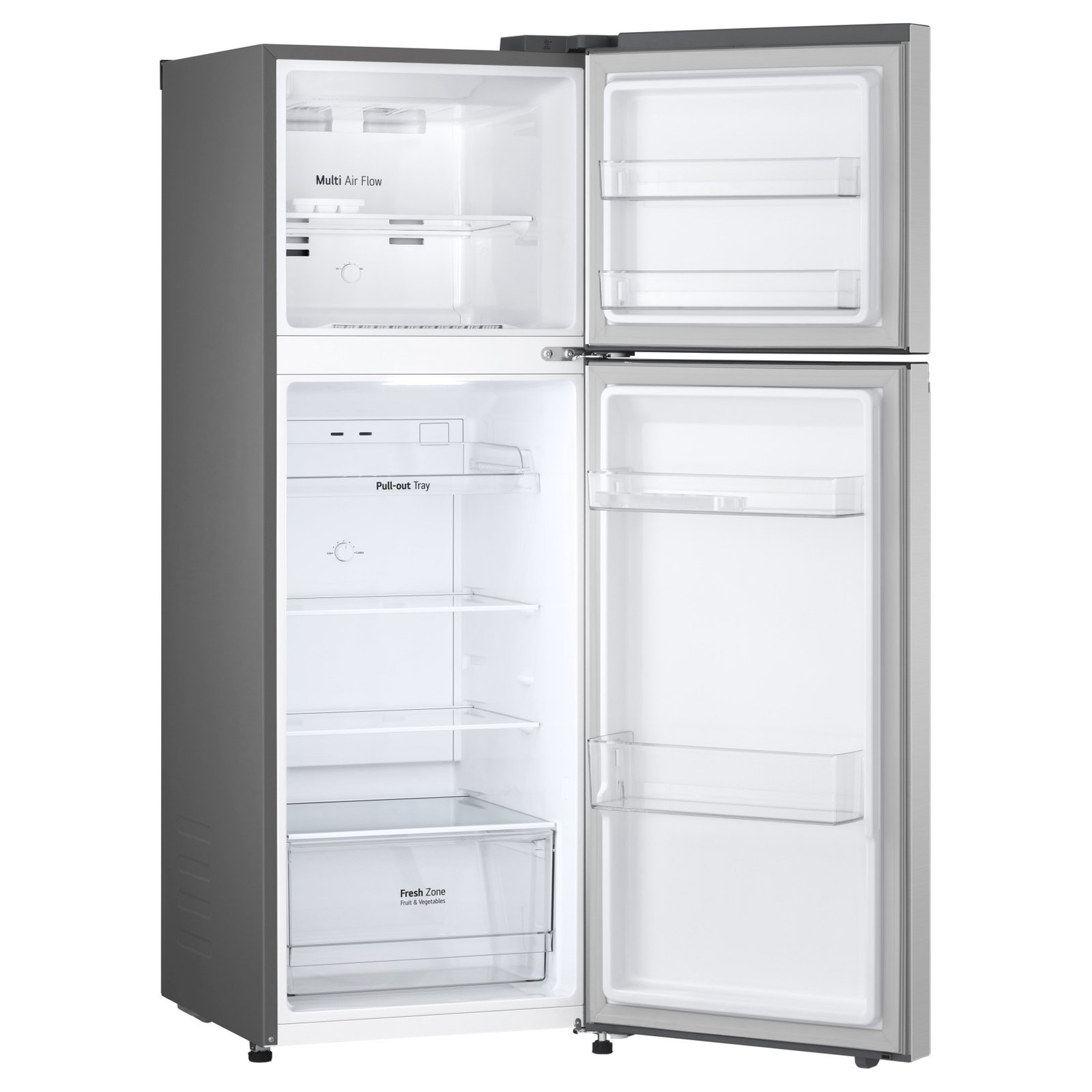 LG Top Mount Freezer Refrigerator GR-B355PLMB, Stainless Steel, 243 L, 2 Doors - Image 4