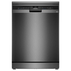 Siemens iQ300 Freestanding Dishwasher, SN23HC25MM, 14 Place Settings, 60 cm, EasyStart Program, Brushed Black