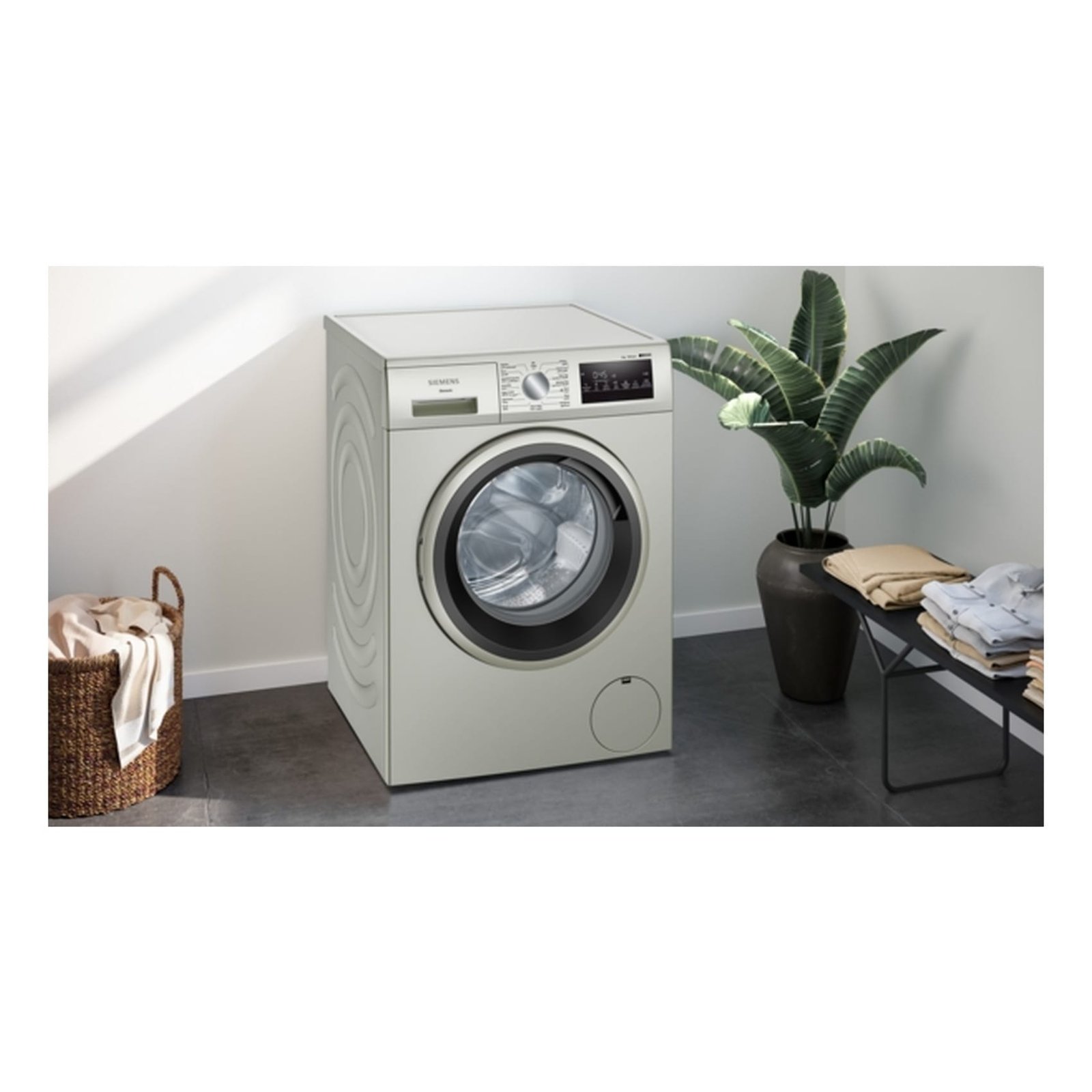 Siemens Front Loading Washer WM14U28XGC Silver Inox 8kg - Image 2